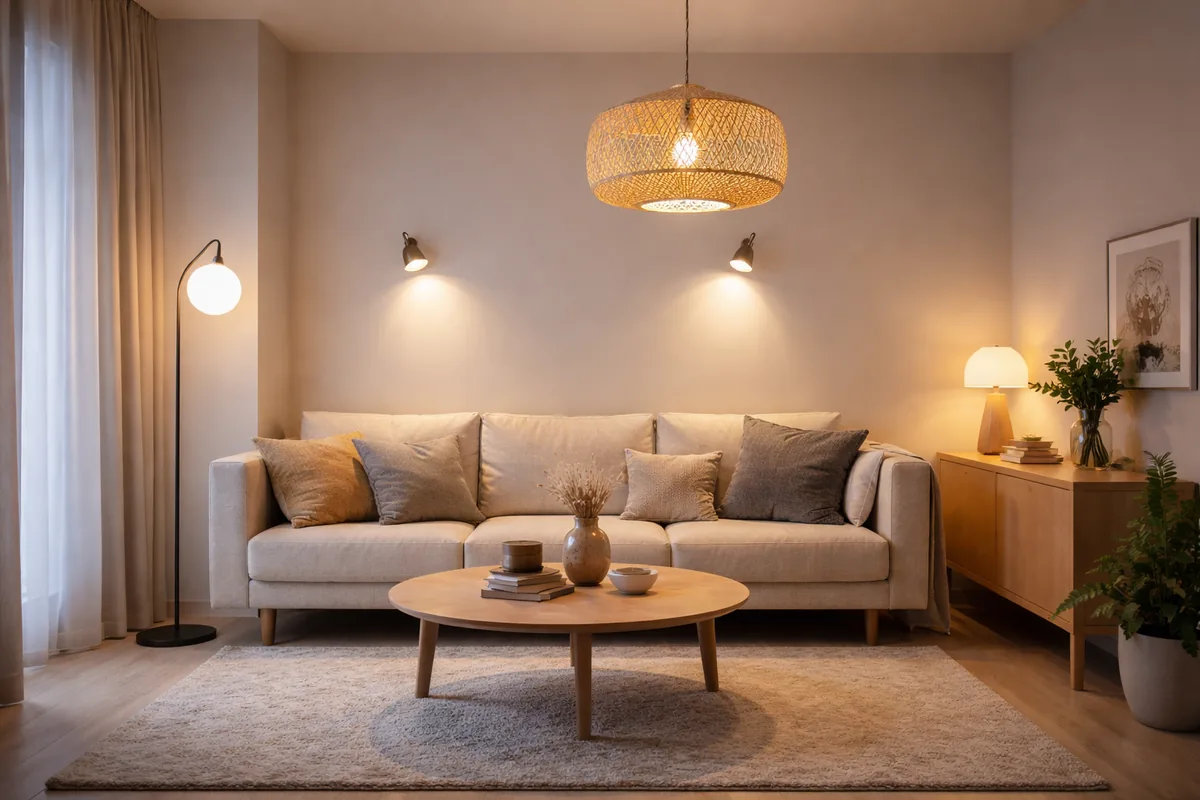 Comment choisir le bon éclairage pour un salon de moins de 25 m²
