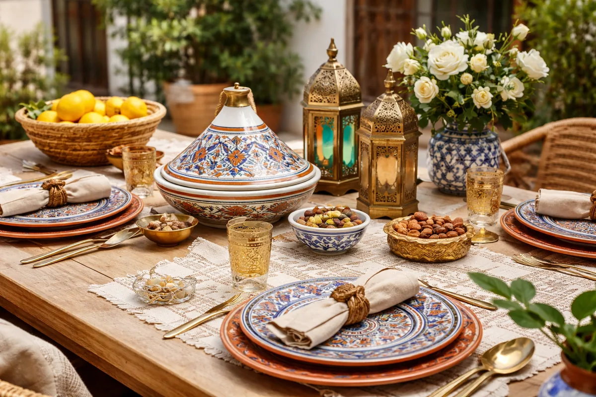 Comment décorer votre table avec des objets de l'artisanat marocain ?