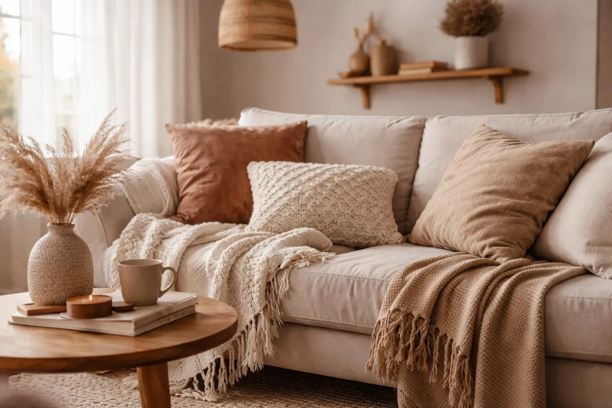 Créer une ambiance cosy grâce aux textiles dans votre intérieur
